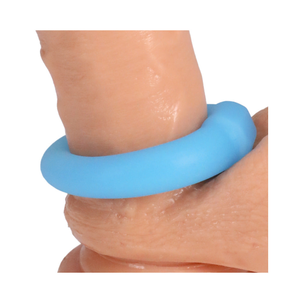 Rock Solid Sila-Flex Glow-in-the-Dark Mega Ring – Blue