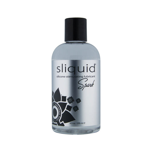Sliquid Naturals Spark Booty Buzz – 8.5 oz – Clear Silicone Blend Lubricant