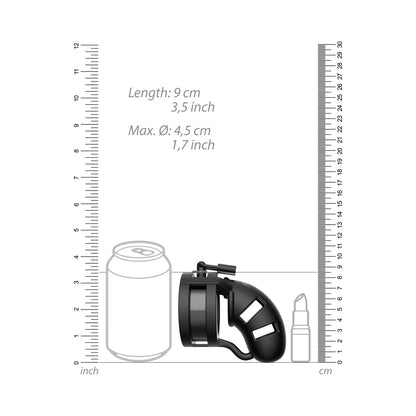 Shots ManCage Model 18 Adjustable Cock Cage with Silicone Ballsplitter – Black