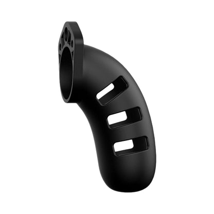 Shots ManCage Model 21 Adjustable Silicone Chastity Cock Cage – Black