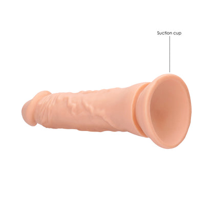RealRock 9 in. Dildo with Suction Cup – Beige