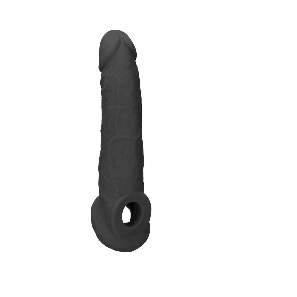 RealRock 9 in. Penis Sleeve Extender Sling – Black