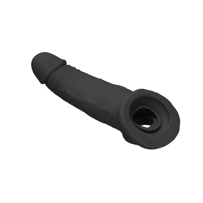 RealRock 9 in. Penis Sleeve Extender Sling – Black