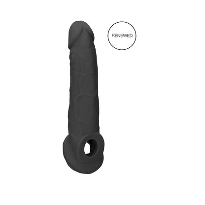 RealRock 9 in. Penis Sleeve Extender Sling – Black