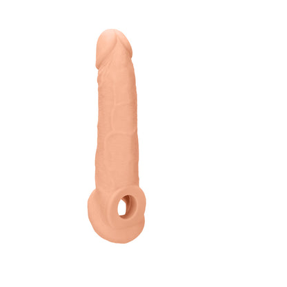 RealRock 9 in. Penis Sleeve Extender Sling - Beige