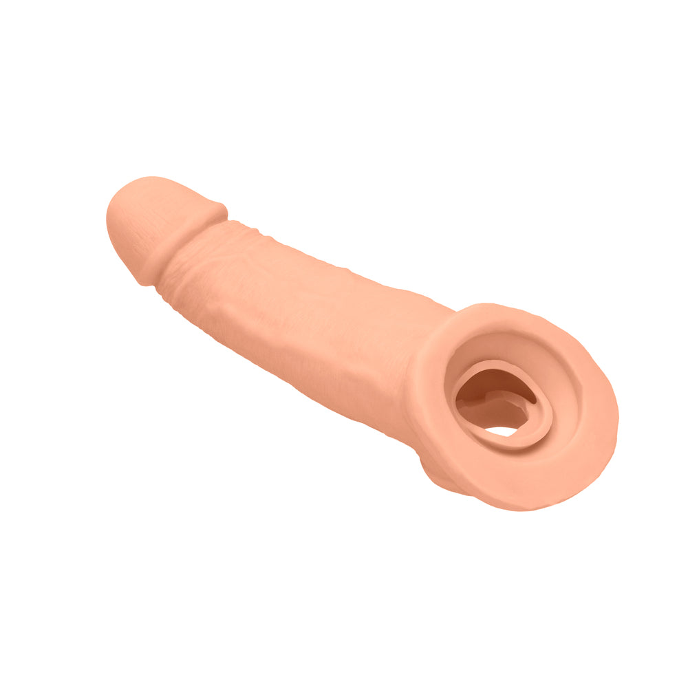 RealRock 9 in. Penis Sleeve Extender Sling - Beige