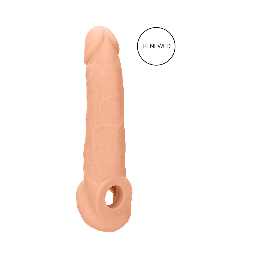RealRock 9 in. Penis Sleeve Extender Sling - Beige