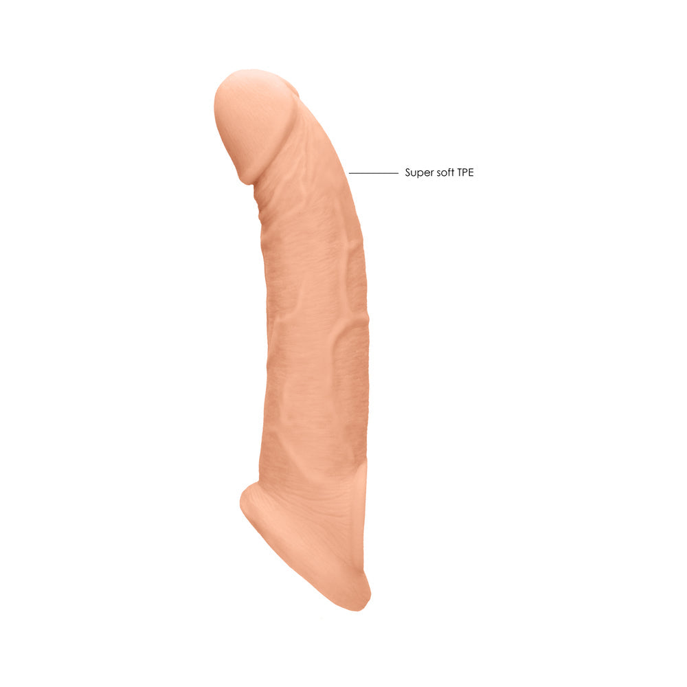 RealRock 9 in. Penis Sleeve Extender Sling - Beige