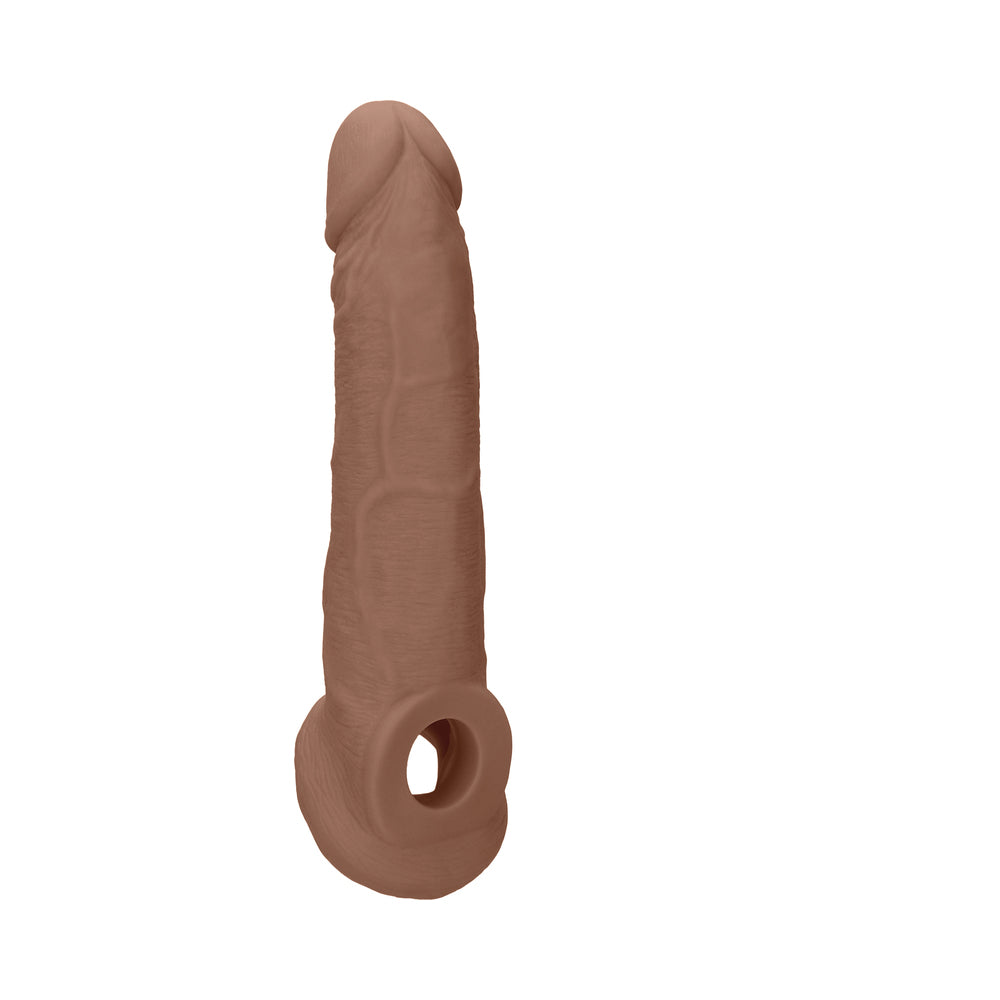 RealRock 9 in. Penis Sleeve Extender Sling - Tan