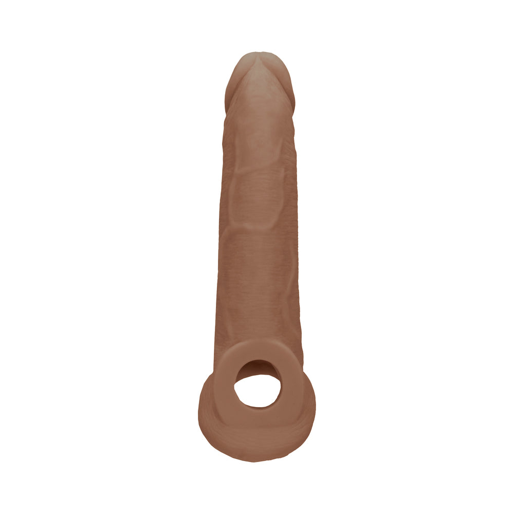 RealRock 9 in. Penis Sleeve Extender Sling - Tan