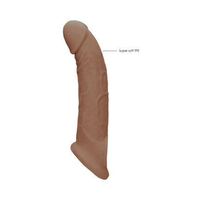RealRock 9 in. Penis Sleeve Extender Sling - Tan