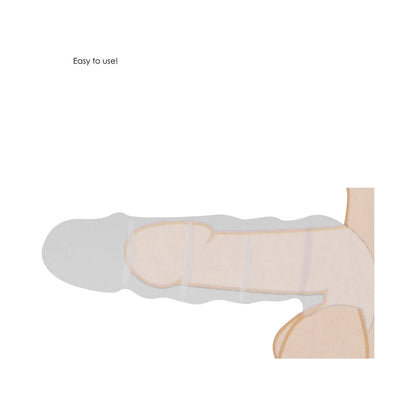 RealRock 9 in. Penis Sleeve Extender Sling - Tan