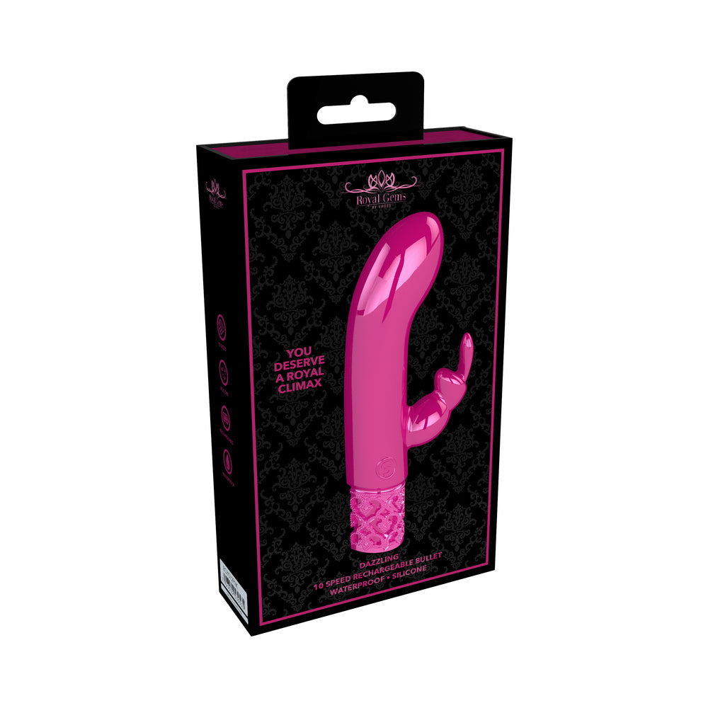 Royal Gems Dazzling Miniature Rabbit Vibrator – Pink