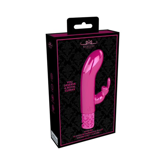 Royal Gems Dazzling Miniature Rabbit Vibrator – Pink