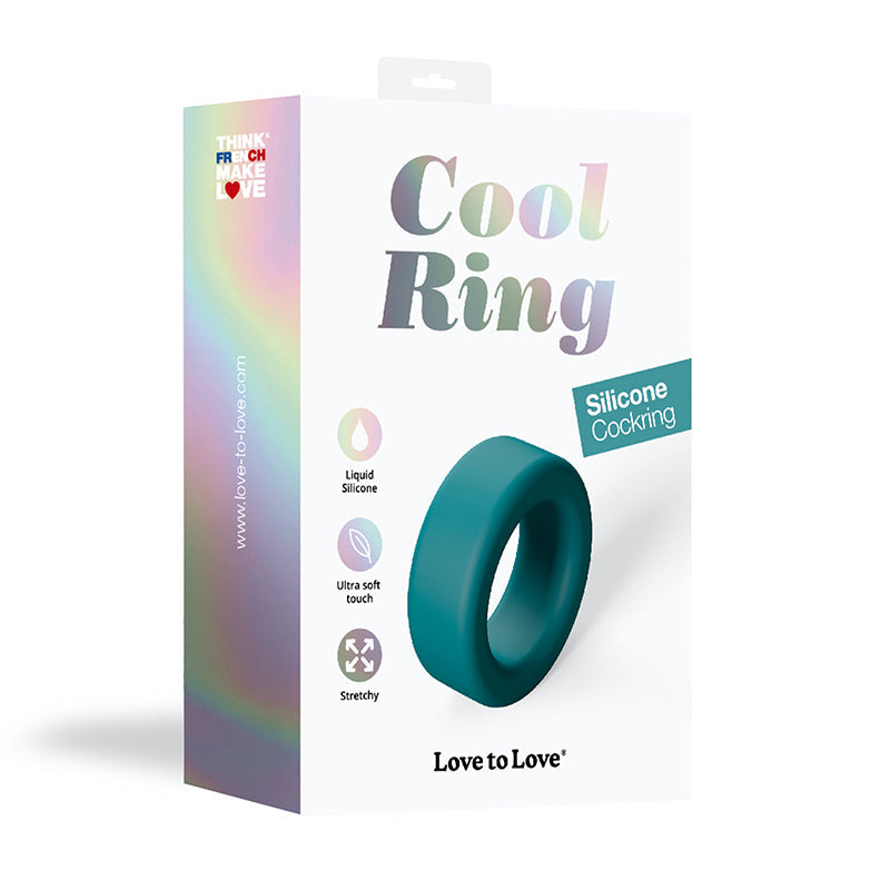 Love to Love Cool Ring Silicone Cockring – Petrol Blue – Multi-Use Flexible Design