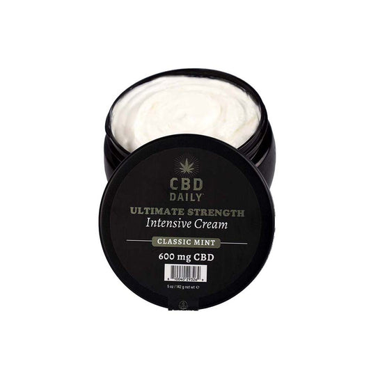 Earthly Body CBD Cream Mint 5 oz - Therapeutic Relief Cream - White