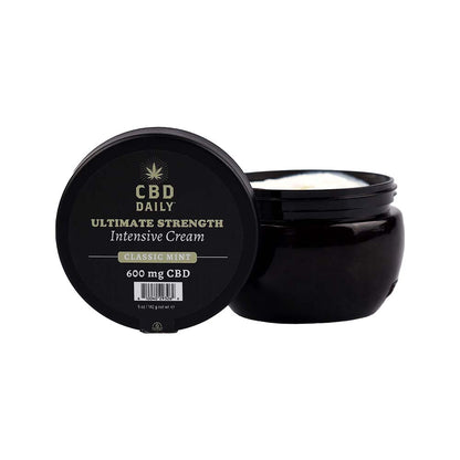 Earthly Body CBD Cream Mint 5 oz - Therapeutic Relief Cream - White