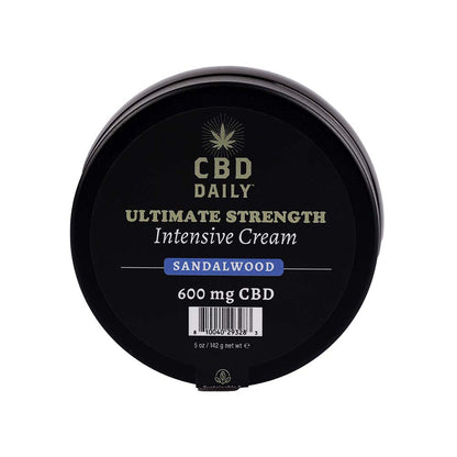 Earthly Body CBD Cream Sandalwood Intensive Cream 5 oz - White