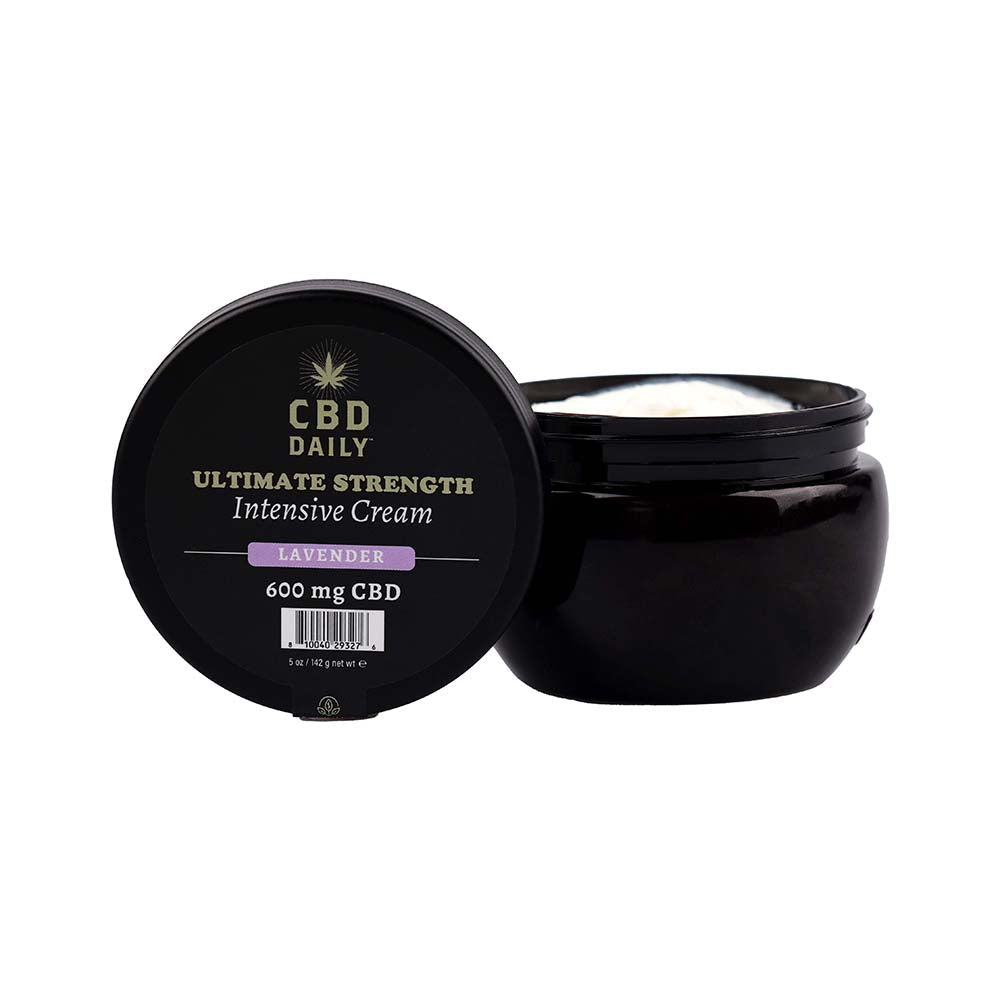 Earthly Body CBD Cream Lavender – Intensive Cream with 600 mg CBD – White
