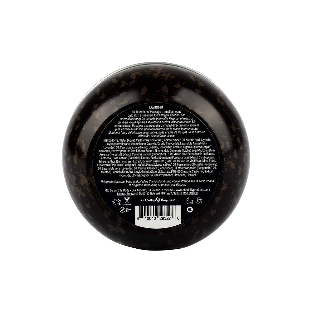 Earthly Body CBD Cream Lavender – Intensive Cream with 600 mg CBD – White