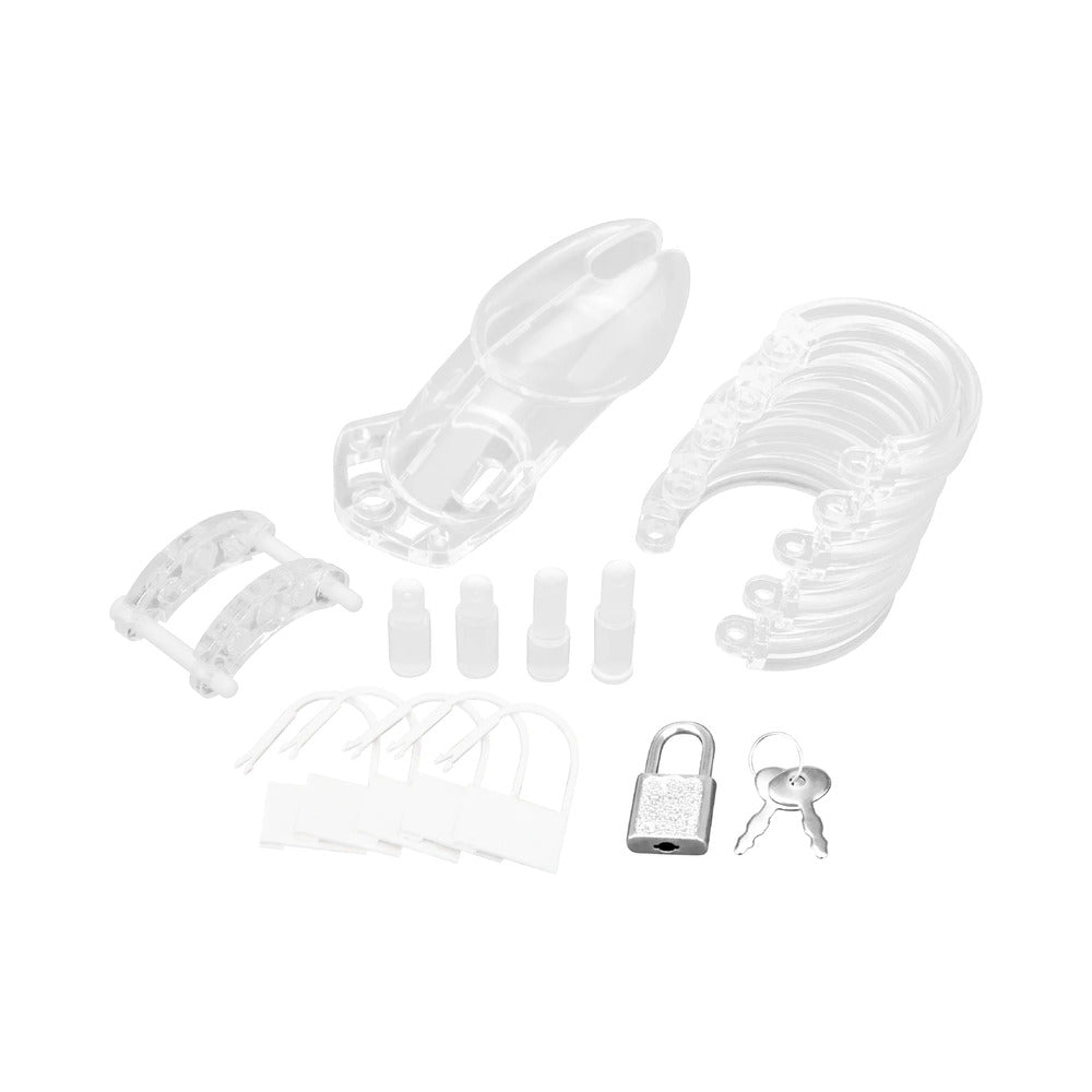 Electric Eel Acrylic See-Thru Chastity Cage Device – Clear
