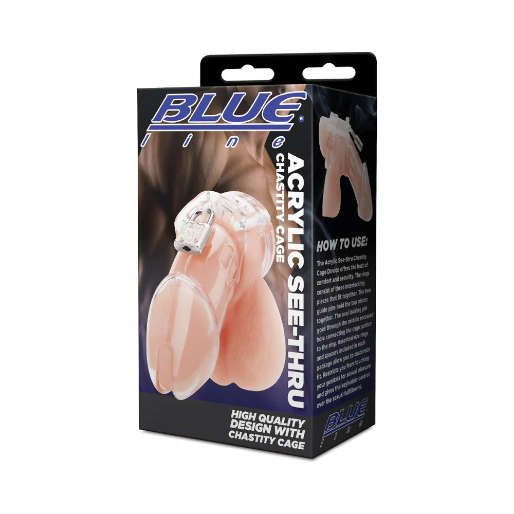 Electric Eel Acrylic See-Thru Chastity Cage Device – Clear