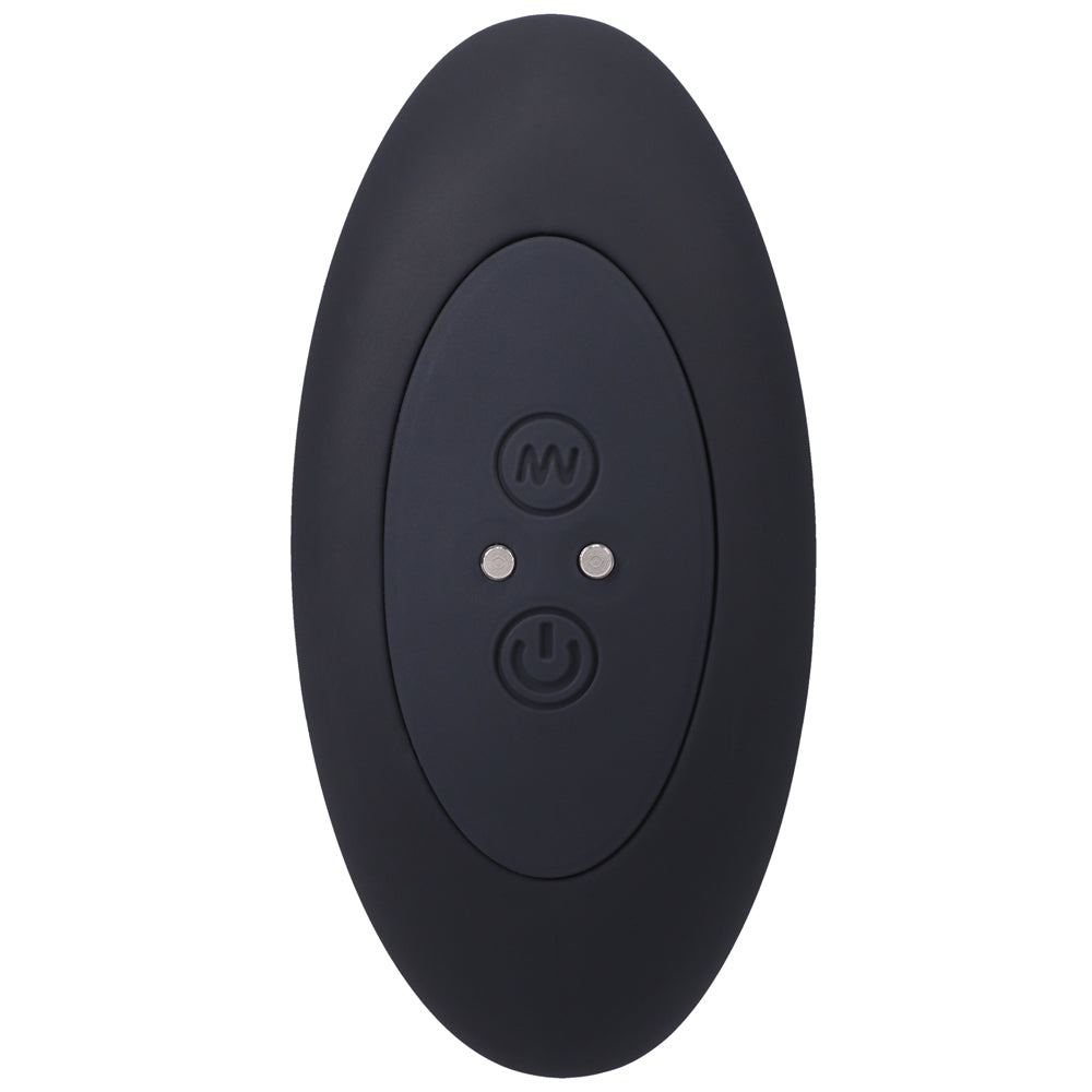Doc Johnson A-Play BEADED VIBE Rechargeable Silicone Anal Plug with Remote - Black