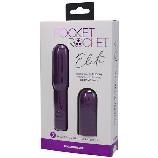 Doc Johnson Pocket Rocket Elite Rechargeable Bullet - Purple