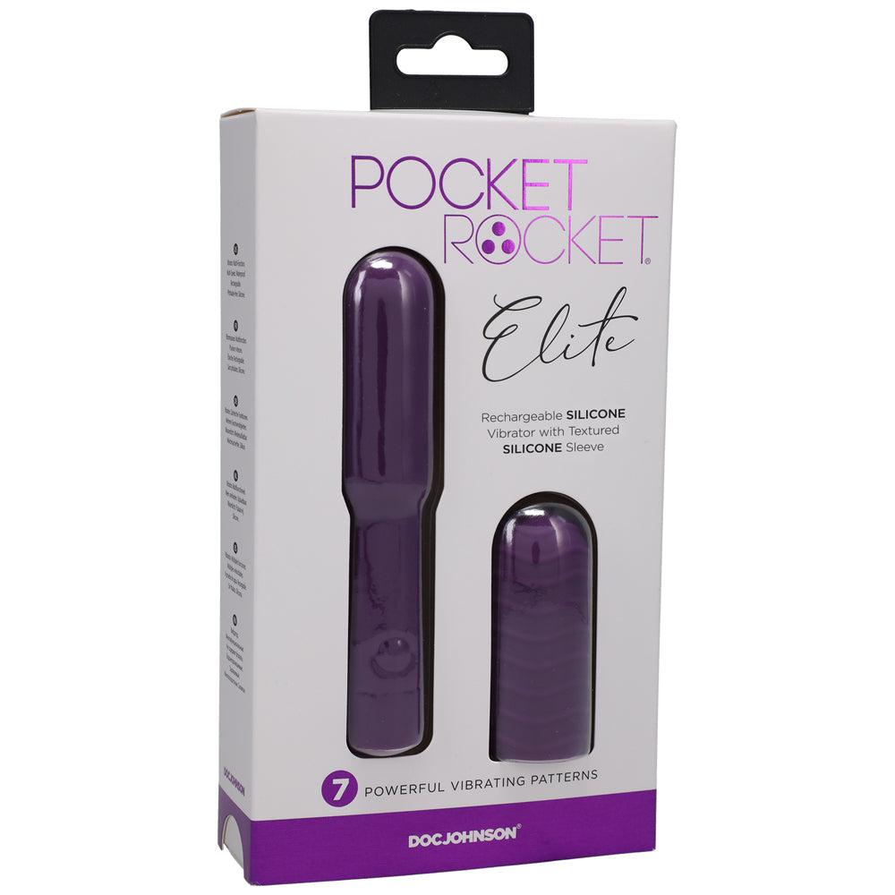 Doc Johnson Pocket Rocket Elite Rechargeable Bullet - Purple