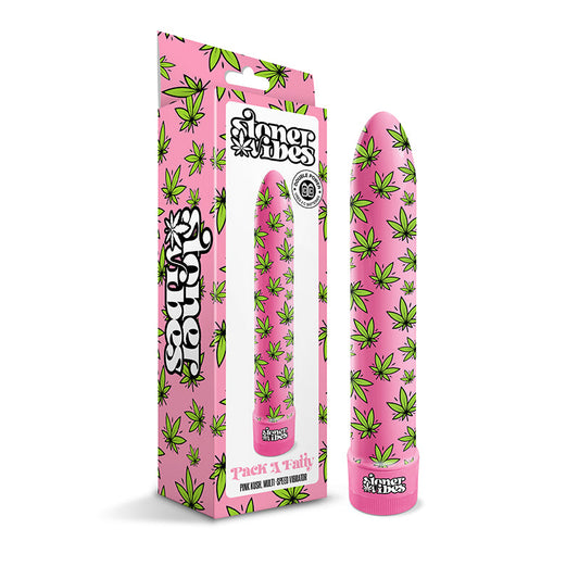 Stoner Vibes Pack A Fatty Vibrator – Pink – Multi-Speed
