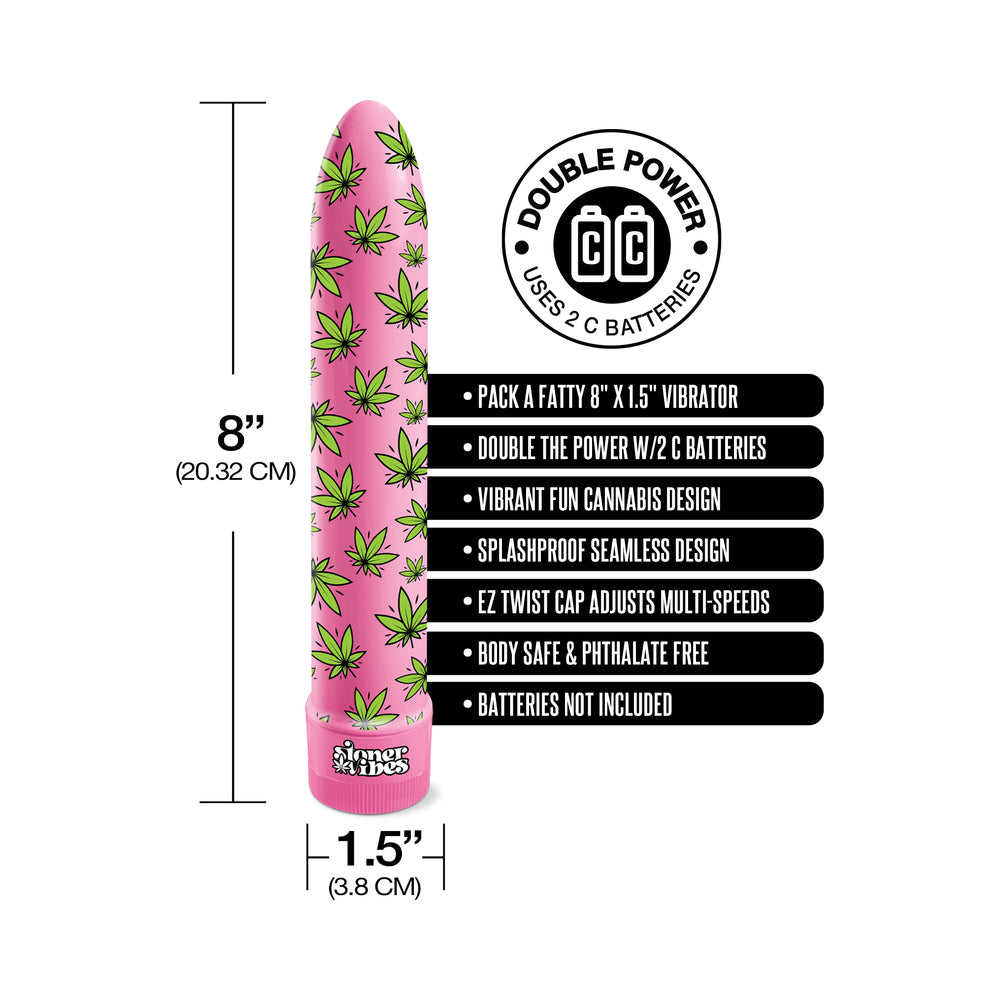 Stoner Vibes Pack A Fatty Vibrator – Pink – Multi-Speed