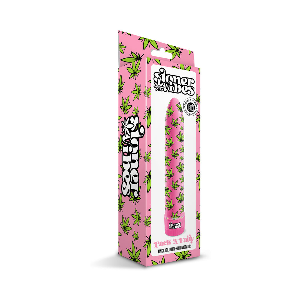 Stoner Vibes Pack A Fatty Vibrator – Pink – Multi-Speed