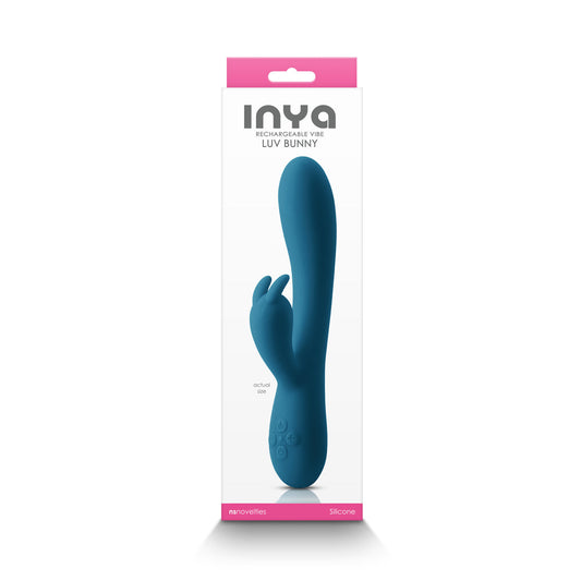 INYA Luv Bunny Rechargeable Vibe – Dark Teal – 16 Speed Vibrator