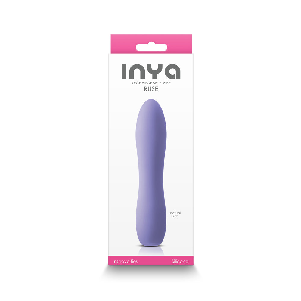 INYA Ruse Rechargeable Vibrator – Purple – 10 Function Compact Design