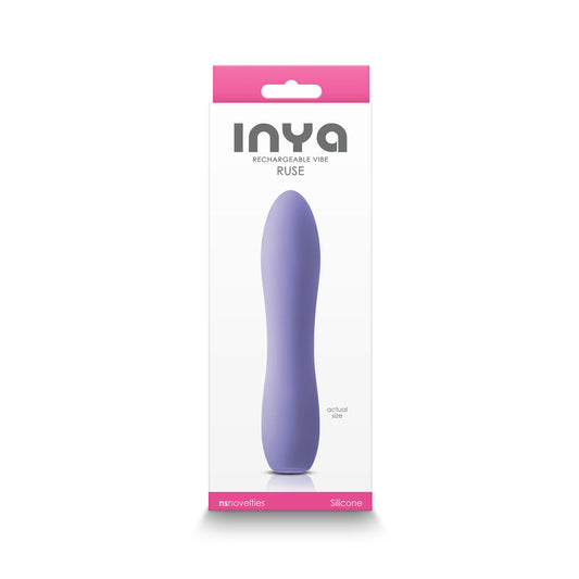 INYA Ruse Rechargeable Vibrator – Purple – 10 Function Compact Design