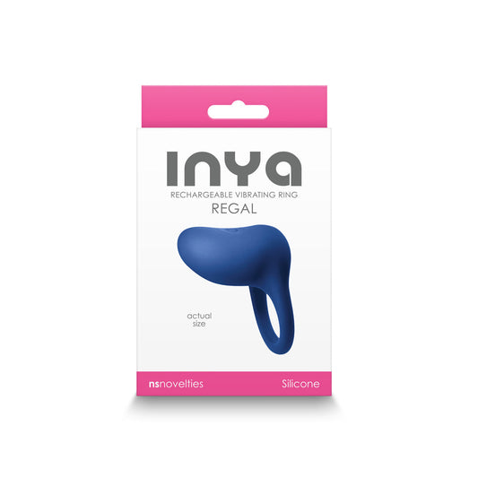 INYA Regal Rechargeable Vibrating Ring – Blue