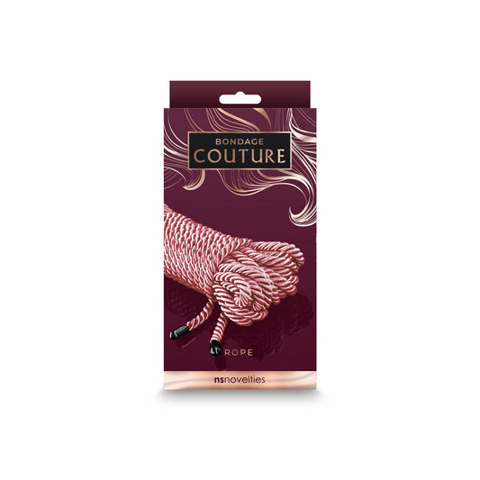 NS Novelties Bondage Couture Rope 25 ft. Rose Gold