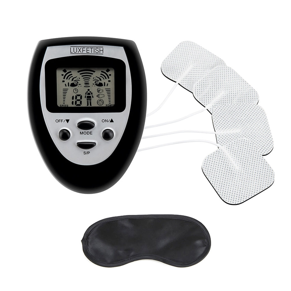 Lux Fetish Electro-Sex Kit with Stimulation Pads – White