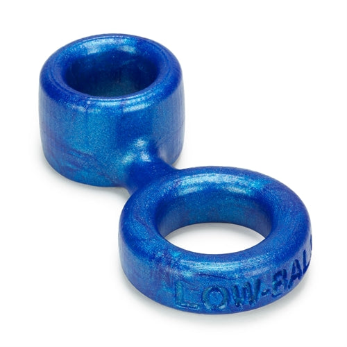 Oxballs Lowball Cock Ring with Attached Ball Stretcher – Blue