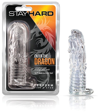 Blush Enter the Dragon Clear Sleeve with Scrotum Strap