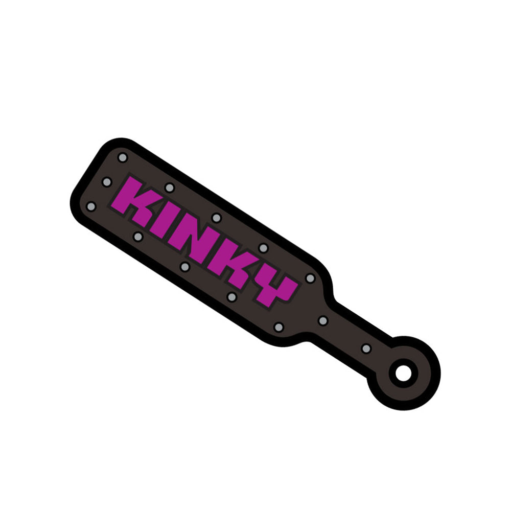Wood Rocket Kinky Paddle Sex Toy Pin – Black