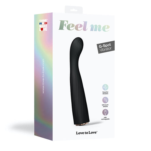 Love to Love Feel Me Rechargeable Silicone G-Spot Vibrator – Black