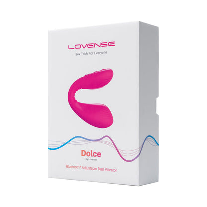 Lovense Dolce Bluetooth Adjustable Dual Vibrator – Hot Pink