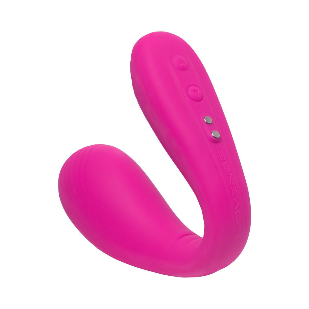 Lovense Dolce Bluetooth Adjustable Dual Vibrator – Hot Pink