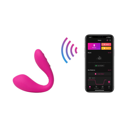 Lovense Dolce Bluetooth Adjustable Dual Vibrator – Hot Pink