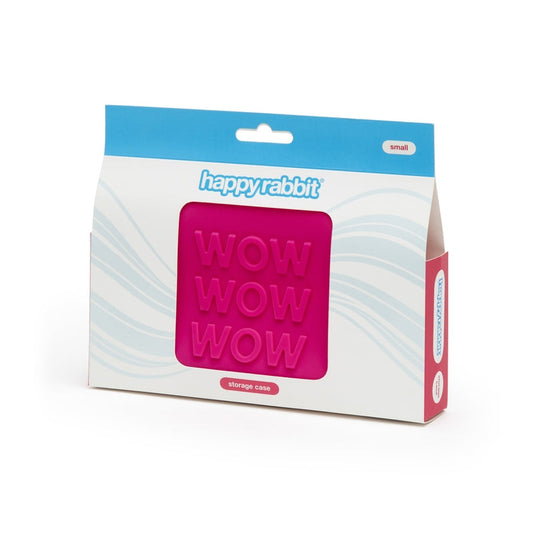 Happy Rabbit Wow Lockable Silicone Storage Bag – Pink – Small