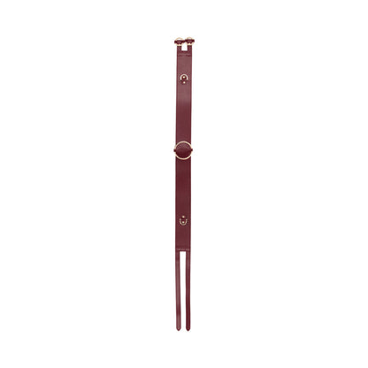 Ouch! Halo Ringed Waist Restraint Belt – Burgundy – S/M