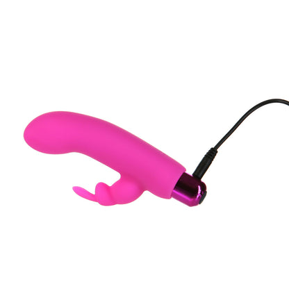 Powerbullet Alice's Bunny Rechargeable Bullet Vibrator with Silicone Rabbit Sleeve – Pink