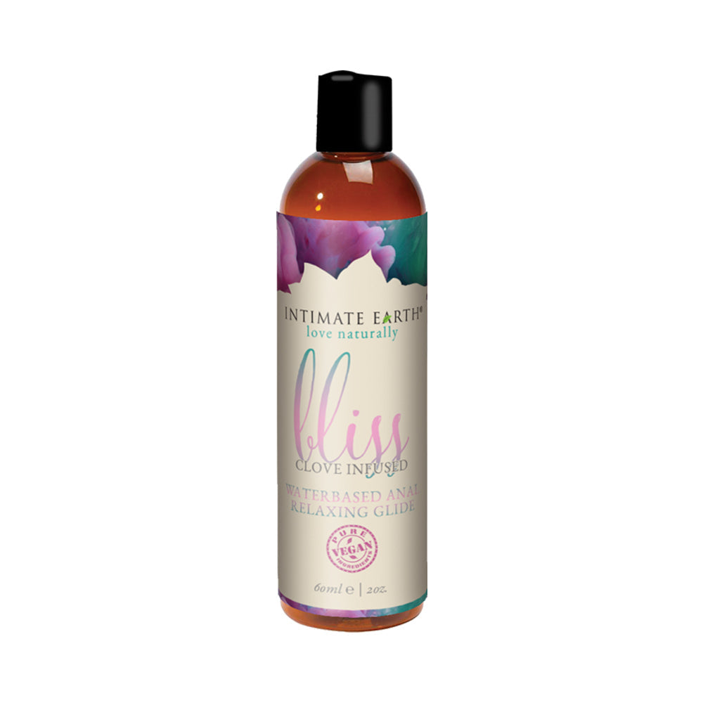 Intimate Earth Bliss Clove Infused Water-Based Anal Relaxing Glide – Clear, 2 oz