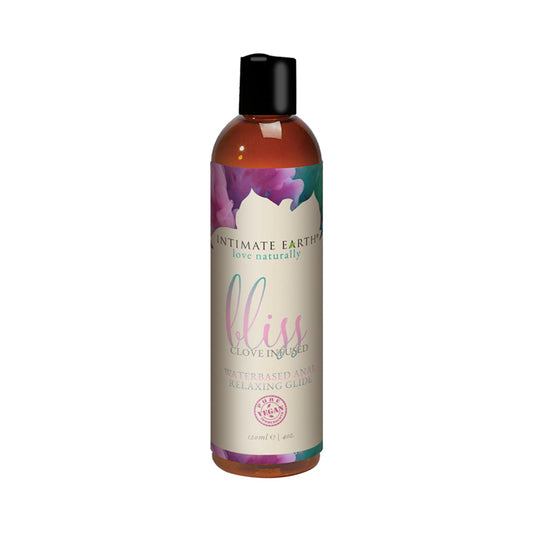 Intimate Earth Bliss Clove Infused Water-Based Anal Relaxing Glide – Clear – 4 oz